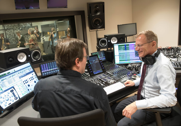 Tonstudio mit LH Stelzer (c) Hermann Wakolbinger