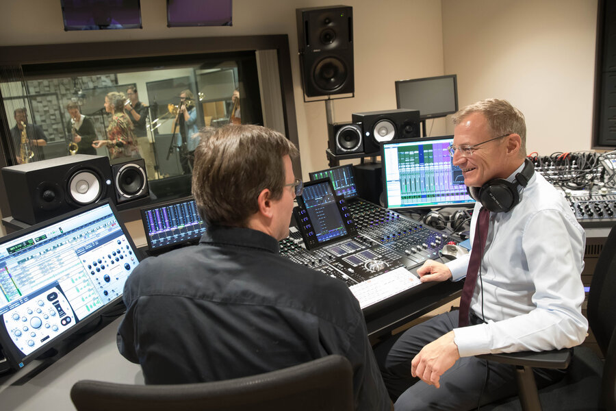 Tonstudio mit LH Stelzer (c) Hermann Wakolbinger