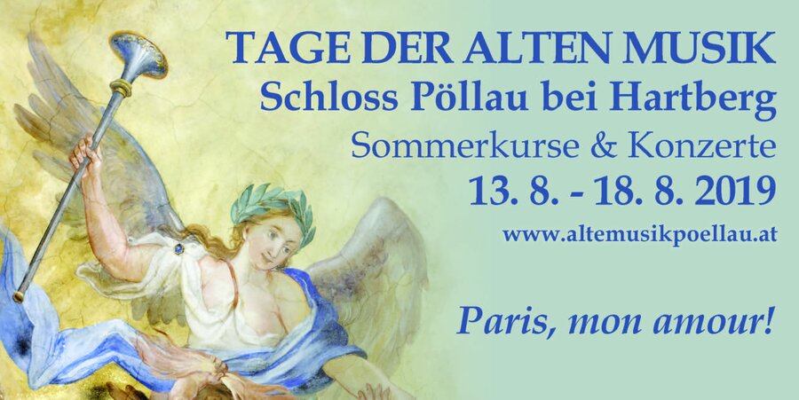 Sujet Alte Musik Schloss Poellau 2019