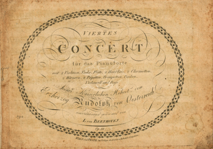 Titlepage 4. KK, Beethoven © Beethoven-Haus Bonn